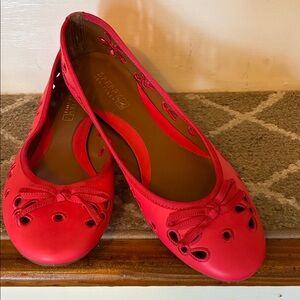 Sperry Vibrant Red Ballet Flats